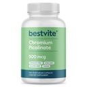 BESTVITE Chroom Picolinaat 500mcg (240 Vegetarische Capsules) - No Stearates - No Dicalcium Fosfaat - Veganistisch - Glutenvrij - Non-GMO