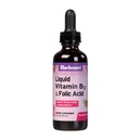 Bluebonnet Nutrition Liquid Vitamin B12 & Folic Acid, for Energy Boost*, Soy-Free, Glutenvrij, Dairy-Free, Veganist, 400 mcg Folic Acid & 1000 mcg vitamine B12 per portie, 2 fl oz, 59 porties