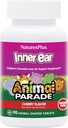 Natures Plus Animal Parade Innerlijke Oorondersteuning Kinderen Kauwen - Natuurlijke kersensmaak - 90 Animal-Shaped Tablets - Probiotic Supplement - Glutenvrij - 45 Servers