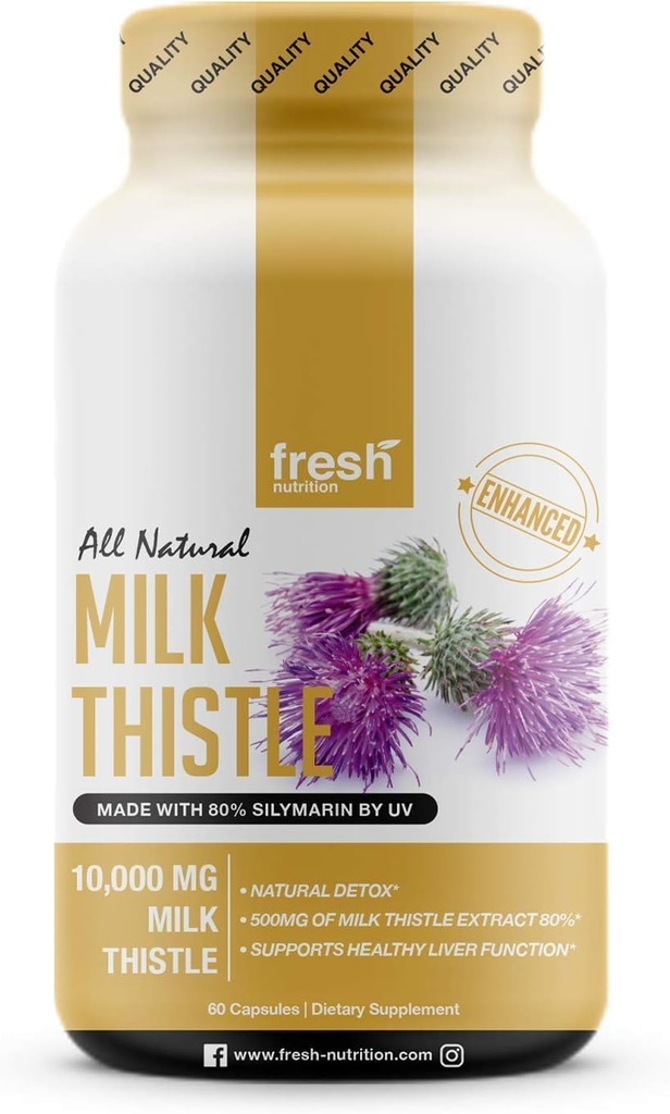 Fresh Nutrition Milk Thistle Capsules (10.000mg)