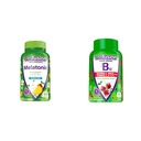 Vitafusion Melatonine 140 Tel en vitamine B12 Gummy Vitaminen, 90 Tel Cherry smaak voor energie Metabolisme en zenuwsysteem ondersteuning