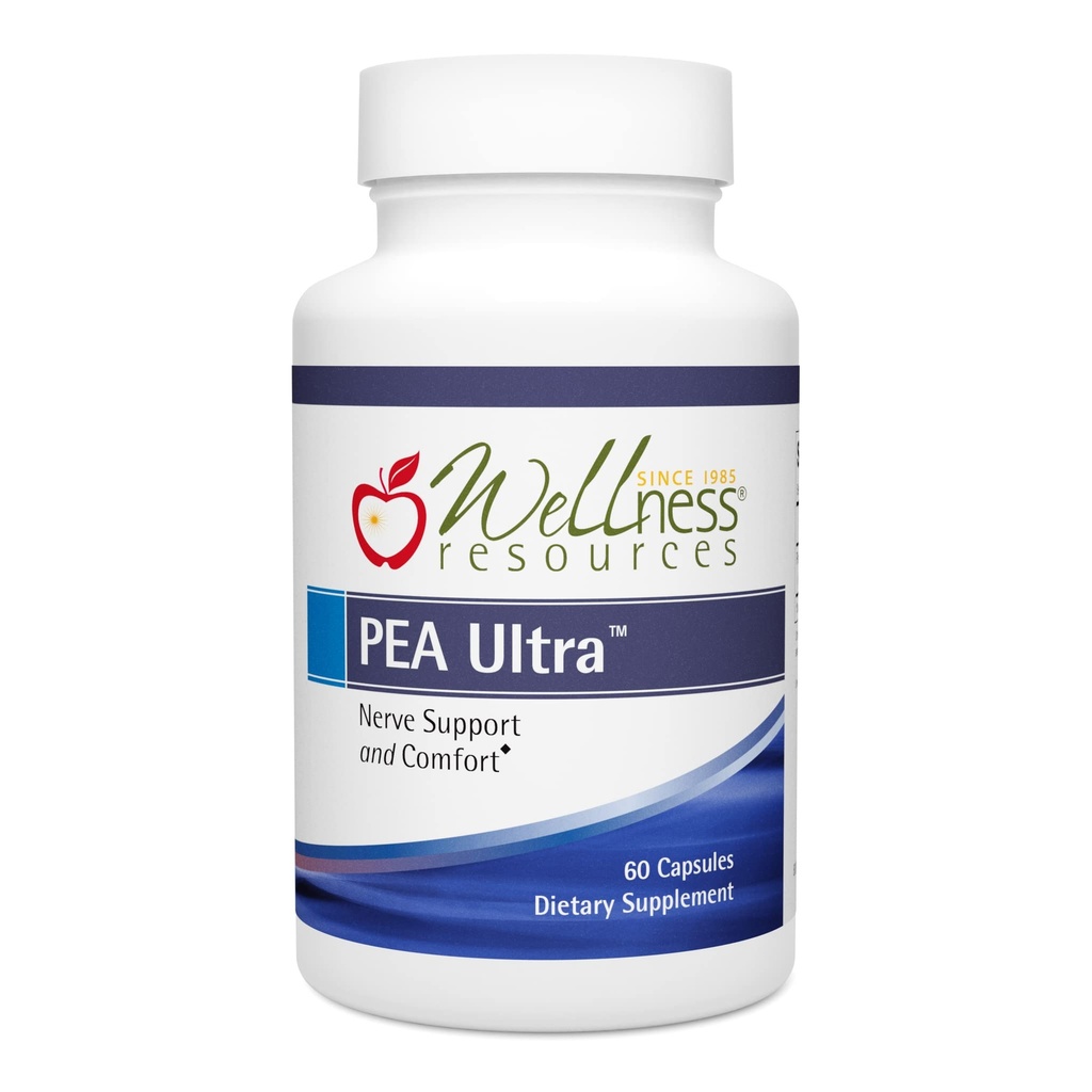 Wellnessbronnen Pea Ultra met Levagen+ Hoge Absorptie Pea Supplement voor lichte pijn, Joint Health, Slaapondersteuning, Hersengezondheid & Stress Ondersteuning - Palmitoylethanolamide 300mg, 60 Capsules