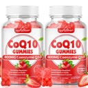 softbear CoQ10 Gummies 400mg Co-enzym Q10 Supplement voor volwassenen, Hoge Absorptie Coq10 Plus Omega-3, Magnesium, Vitamine B3 & Zink voor Cellulaire Energie & Antioxidant, Aardbei smaak 120 Tellen