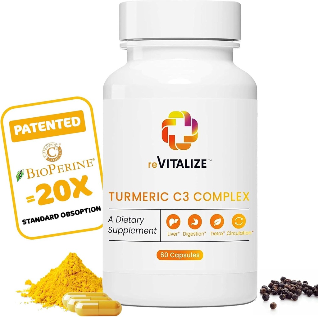 Kurkuma Curcumine Supplement 60 Servations - Ondersteunt Joint Health 