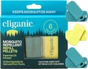 Cliganic Mosquito Afstotend Refill Pack (6 Pellets) voor Cliganic polsbandjes - Natural DEET-Free, Essential Oil Infunded