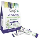 Konsyl Organic Daily Psyllium Fiber Stick Packs - On-The-Go Fiber Supplement Powder - Handige, natuurlijke oplosbare vezel, Glutenvrije en suikervrije, Veganistische & Keto - 30 pakketten