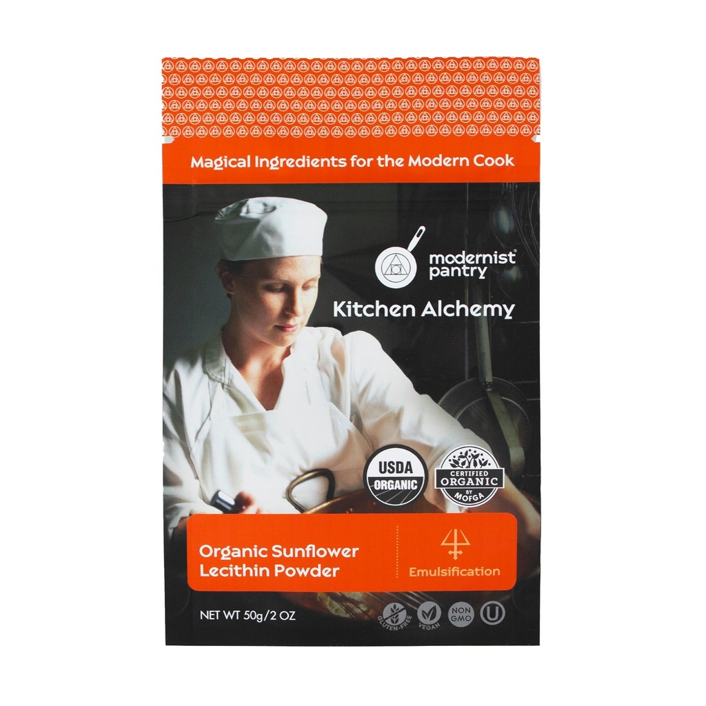 Lécithine de tournesol biologique en poudre Vegan sans gluten OU Kosher certifié - 50g/2oz