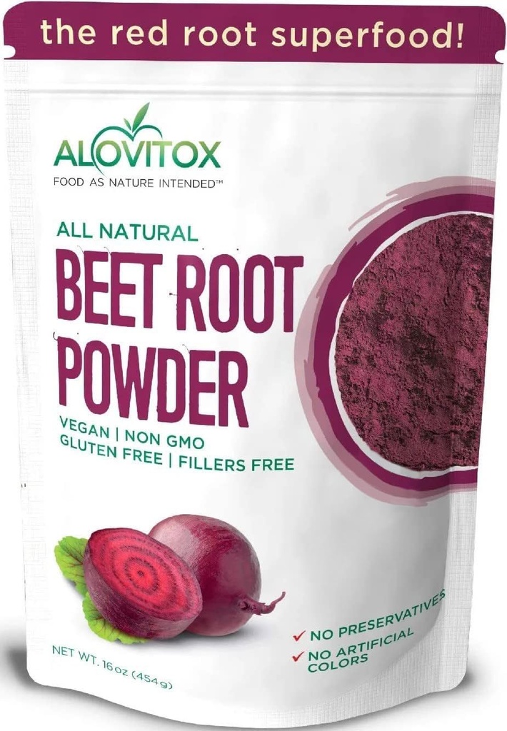 Alovitox Biologische Beetwortelpoeder 100% Verse bietenwortelextract 