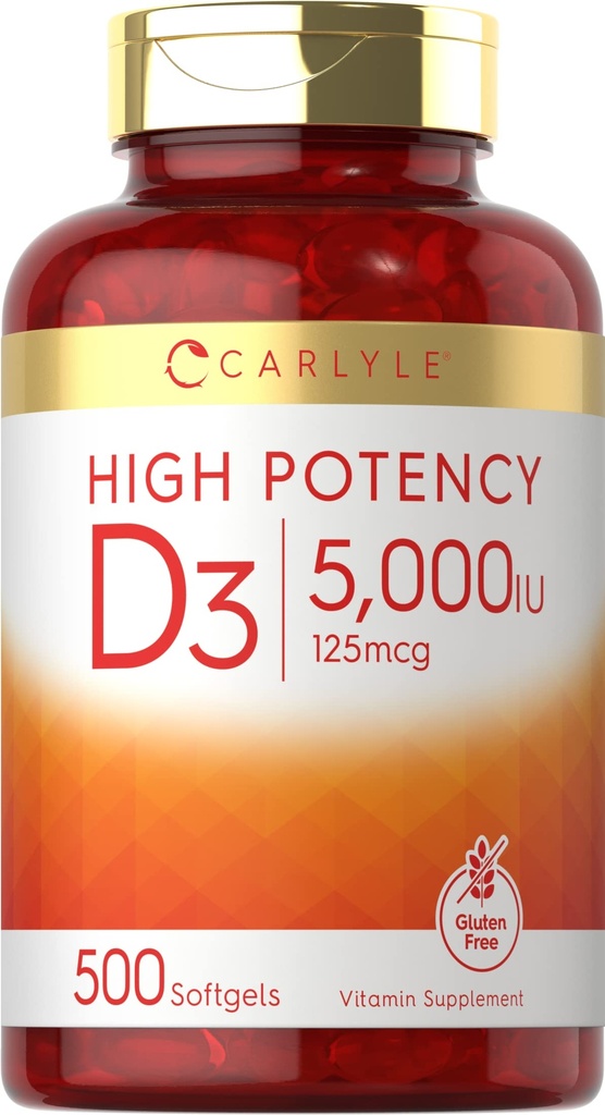 Carlyle Vitamine D3 5000 IE Softgels 