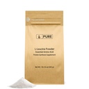 Ingrédients originaux purs L-Leucine (1 lb) Poudre, Supplément d'acide amino essentiel, Vérifié en laboratoire