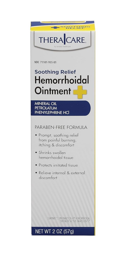 Thera Care Hemorrhoidal Zalf Verzacht Jeuken en Branden 1.0 oz 
