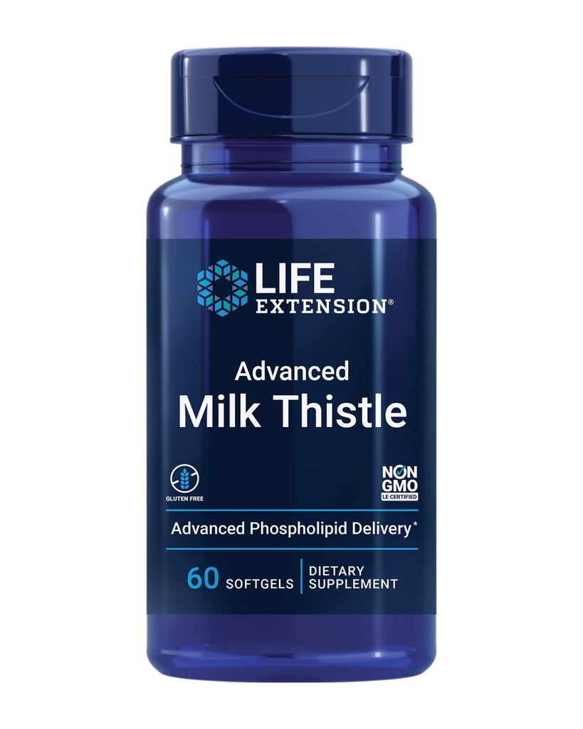 Life Extension European Milk Thistle-Advanced Phospholipid Delivery Softgels (60 Count, Standard)