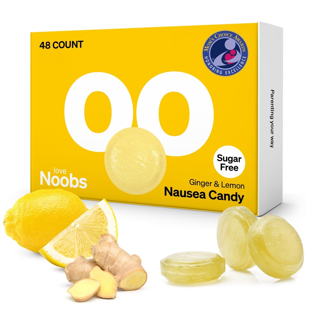 Lemon Ginger Candy pour la grossesse nausée par LoveNoobsTM, Grossesse anti-nausées, Ginger Chews, Candy pour la maladie du matin, Lemon gouttes pour la maladie du mouvement, sans sucre, B6