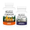 Host Defense Bundle with Cordyceps Capsules, 120 Count & Lion's Mane Capsules, 30 Count - Support Immune Health & Energy - Support Brain Health, Memory & Focus