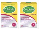 Femmes Culturelles Équilibre sain Probiotiques quotidiens pour les femmes - Soutiens Digestion, santé vaginale et immunitaire, diarrhée occasionnelle, gaz et ballonnement - Non-OGM 60ct (2 -Pack) (2)