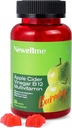 NEWELLME Gommies de vinaigre de cidre de pomme B12 Multivitamine, supplément d'ACV Vitamines gommy, supplément végétarien pour les femmes et les hommes, non OGM, soutenir les niveaux d'énergie normaux et la santé des gommies 30 Gommies (30)