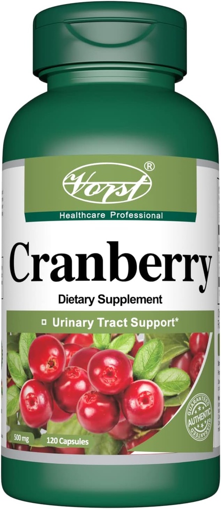 Cranberry 500mg met 12:1 Extract ratio (6000 Raw Extract Equivalent) 120 Capsules 