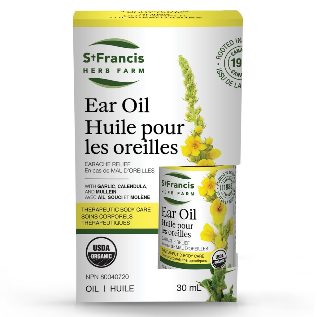 ST FRANCIS HERB FARM Biologische oorolie, 30 ML