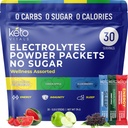 Keto Vitals Electrolytes Powder Packets with Energy, Immunity, Sleep Added Benefits 