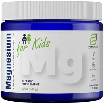 Tangerine smaak Magnesium Powder Supplement voor kinderen 