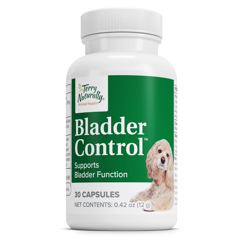 Terry Naturally Animal Health Bladder Control - Urinary Health - 30 Count | Bladder and Urinary Tract Health Supplement for Dogs. 30 capsules.