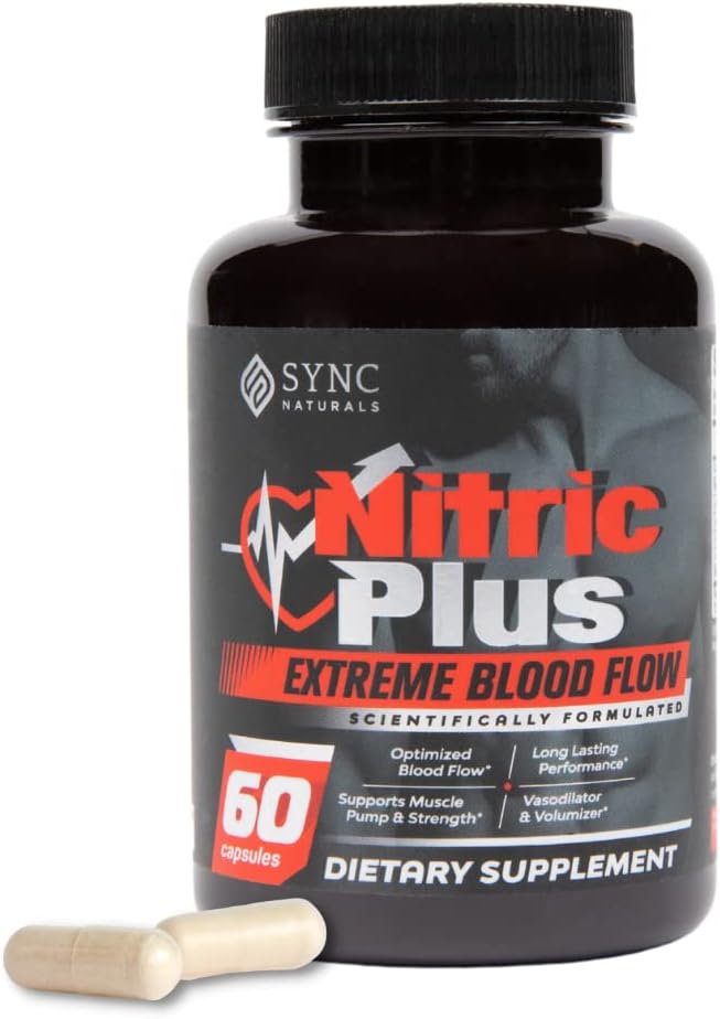 Nitric Plus- 800mg L Arginine- 400mg L Citrulline- Extra sterkte Nitric Oxide Pillen 