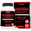 Fadogia Agrestis Extract 1000mg per portie - [Maximumsterkte] - Kracht, Aandrijving, Athletische prestaties, Spiermassa - Getest door derde partij - Zero Fillers - Glutenvrij, niet-GMO, Vegan Capsules
