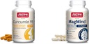 Formules de Jarrow Curcumin 95 500mg - Jusqu'à 120 portions (capsules de Veggie) - Extrait de Curcumine curcumine et MagMind Santé du cerveau avec Magtéine (Magnésium L-Thréonate), supplément alimentaire