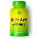 ALFA VITAMINS Foliumzuur 800 mcg Prenatale supplement, ondersteunt Cardiovasculaire gezondheid, lichaams- en hersenfuncties, rode bloedcelvorming en gezonde foetusontwikkeling, dieetsupplement, 100 tabletten