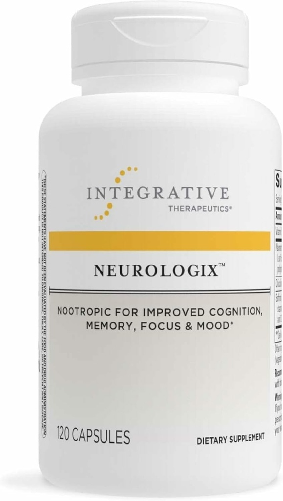 Integrative Therapeutics Neurologix - Brain Health Supplement* - Non-Sticulant Nootropic Supplement for Focus* - Memory Support* - Veganistisch, Glutenvrij en zuivelvrij - 120 capsules (60 porties)