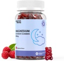 Magnesium Glycinate Gummies 400mg,Adult Sugar Free Magnesium Glycinate Supplement,Muscle, Bone Support - 60 Biologische Gummies