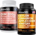 Ceylan Cinnamon (1pk) et soutien à la ménopause (1pk) Supplément - Vitamines potentielles pour le cœur, le métabolisme, l'hormone et le soutien immunitaire - non-OGM, végétalien, sans gluten