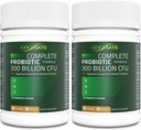 Probiotica voor vrouwen en mannen, 300 miljard CFU 11 Strains, Acidophilus Probiotic Supplement met Organic Herbal & Digestieve Enzymen Plank Stable for Digestie & Immune Support 120 Tel.