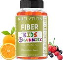 Vezel Gummies voor kinderen - 60 Graaf - Vegetarisch, Glutenvrij, Gelatinevrij, vezelsupplement voor kinderen - Prebiotische vezel ter ondersteuning van spijsvertering, Bowel Movement & Immune Health