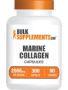 BulkSupplements.com Capsules de collagène marin - Supplément de collagène de poisson, Collagène pour les femmes et les hommes - Collagène hydrolysé, sans gluten, 5 capsules par portion, 300 capsules (paquet de 1)