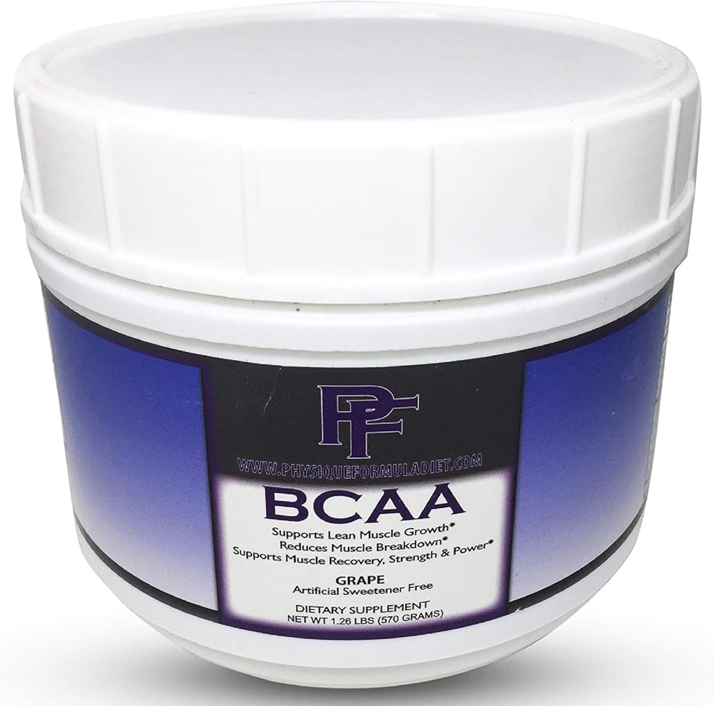 Fysische formule BCAA's met Stevia Alle natuurlijke vertakte keten Aminozuren Poeder met Glutamine en Verzoet met Stevia. Cafeïne en Sucralose Gratis druivensmaak Geen suiker