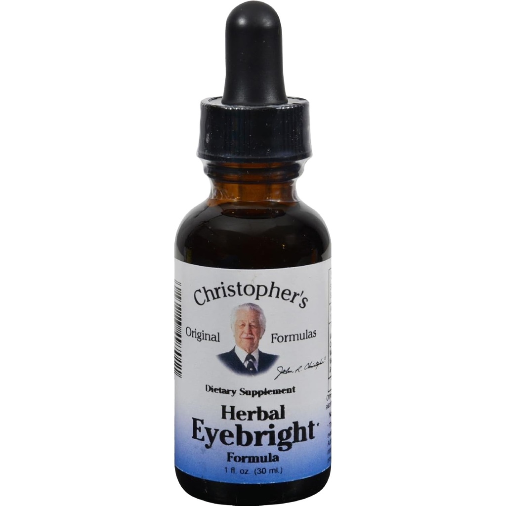 Herbal Eyebright Extract Christopher's originele Formules 1 oz vloeibaar