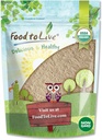 Food to Live Organic Ashwagandha Root Powder, 12 Ounces - Non-GMO, Finely Ground Indian Ginseng, Pure, Raw, Vegan. Gemakkelijk te mengen. Adaptogeen Herb.