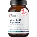 Conceptions pour la santé Vitamine D Supreme - Vitamine D 5000 UI avec 2000mcg Vitamine K comme MK4 pour la santé osseuse, la santé cardiovasculaire, l'humeur et l'immunité Support - Vitamine D3 Enhanced with GG Supplement (30 Capsules)