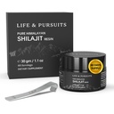 Life & Pursuits 100% Pure Real India Himalayan Shilajit Resin, 1,1 oz 500mg, Acid Fulvic minimum 75 %, 85+ Trace Minerals, Supplément diététique pour les hommes 3rd Party Lab Test Report, 60 portions (paquet de 1)