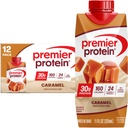 Premier shake protéinique, caramel, 30 g de protéines, 11 fl oz, boîte de 12 (emballage de mai Vary)