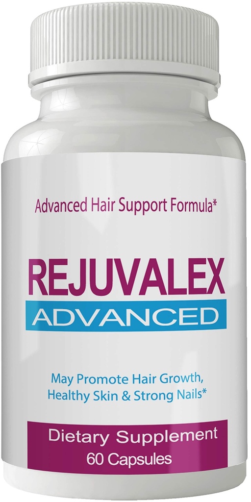 Rejuvalex Advanced Hair Growth Formula - Uniek supplement met vitamines en mineralen met Biotine - Glutenvrij 60 capsules - Haar Lash Huid en Nails Extra sterkte Formule Groei Booste