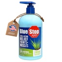 Blue Stop Max Massage Gel voor Body Aches, 16 oz Pump Bottle; 3 in 1 Product Verlicht Body Aches, Ondersteunt gewrichten en voedt de huid