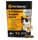 Cat Imune Support Lysine – Allergy Relief & Immune Health Supplement pour les chats avec L-Lysine, Colostrum, Quercetin et Omega-3 – Apaisant Éternuement, Runny Nez et Chinchy Skin Chicken, 30 jours d'approvisionnement