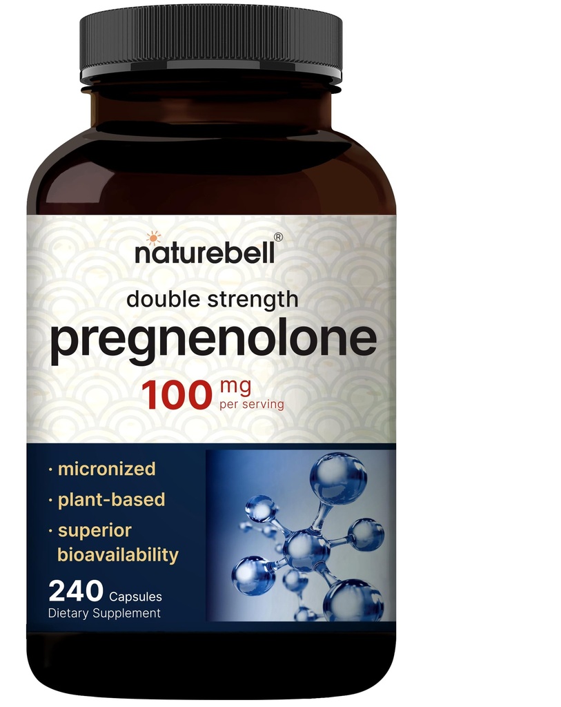 Pregnenolone 100mg, 240 Capsules 