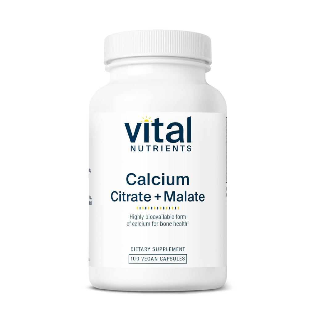 Vitale voedingsstoffen Calcium citraat en Malate Complex 150mg 
