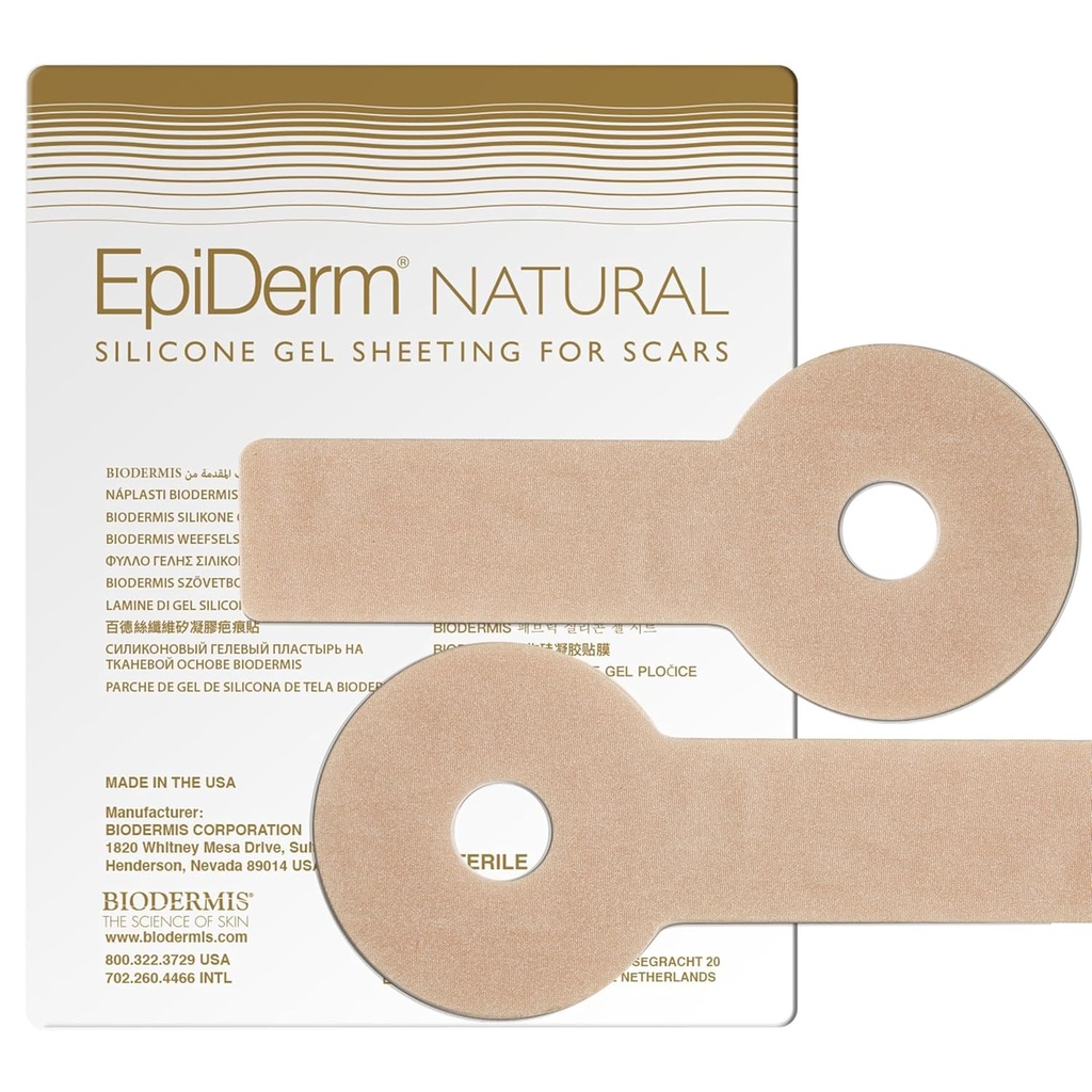 EpiDerm Areopexy Siliconen Scar Sheets Herbruikbaar, Wasbaar & Aanpasbare Borstreductie & Post Op Borstchirurgie Essentials - Lollipop Vorm Professional Grade Scar Patches 