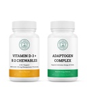Adaptogeencomplex & vitamine D3+K2 Kauwtablettenbundel