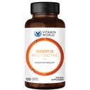 Vitamine World Digest-13 Multi-Enzyme, 1010mg Digestieve Enzymen Blend with Amylase, Bromelaine, Papaïne & Lipase for Digestie and Absorptie, Digestieve Enzymen for Bloating & Gas, 120 Capletes