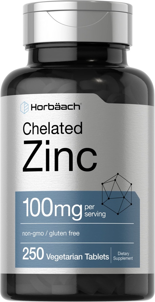 Horbäach gecheleerd zinksupplement 100mg 